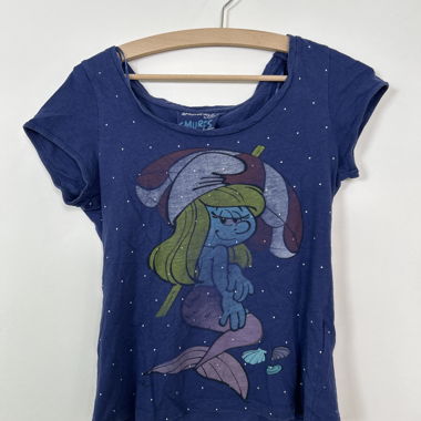 Smurfs blaues Grafik-T-Shirt