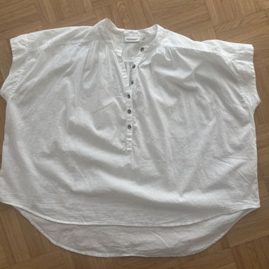 Weisse floaty Bluse - S