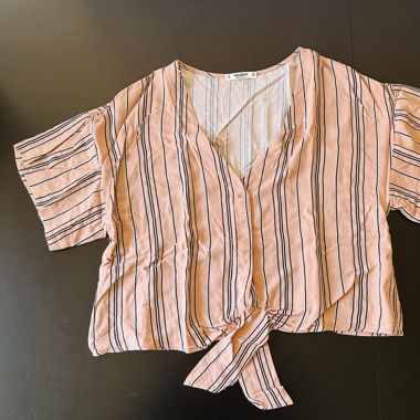 Pink t-shirt with stripes