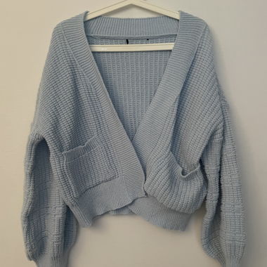 Light blue knit sweater