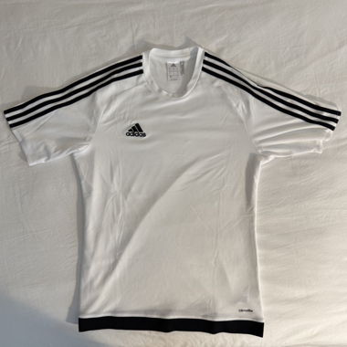 Weisses Adidas Sport-T-Shirt