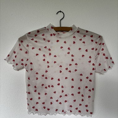 See trough top mit roten Herzen / free delivery