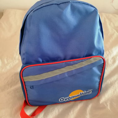 Sac à dos Ovomaltine bleu-orange