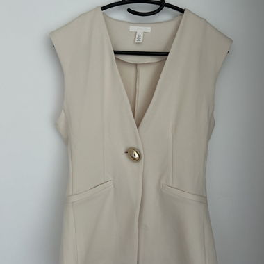 Gilet Beige Senza Maniche
