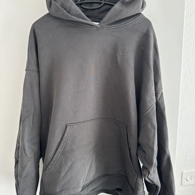 Weekday grey hooded sweatshirt size L