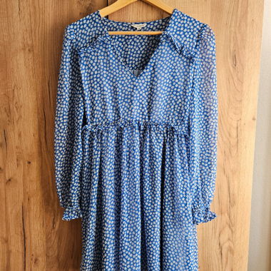 Abito blu floreale di C&A