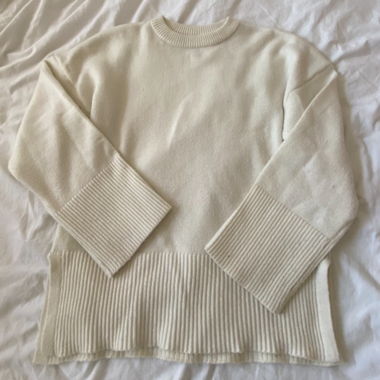 Cream-coloured sweater