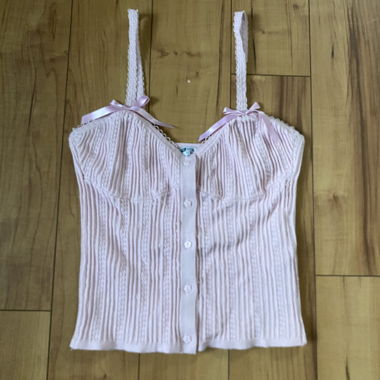 A lace top with bows 
