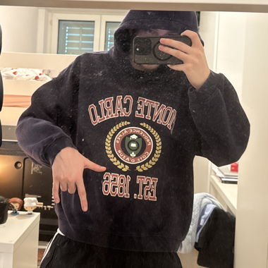 Hoodie Monte Carlo bleu foncé