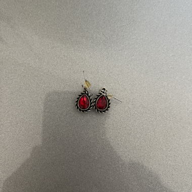 Red Drop Earrings