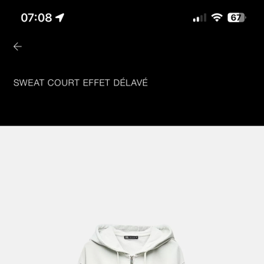 jackette courte zara blanche