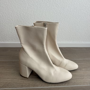 High heeled ankle boots