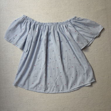 Striped Blouse with Anchors