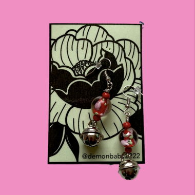 "Rosy Bells" earrings