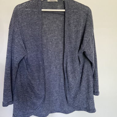 Blue Knit Cardigan