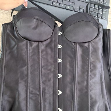 Top corsetto nero