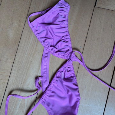 Purple WEEKDAY Bikini Top S