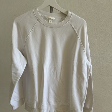 Weisses Sweatshirt