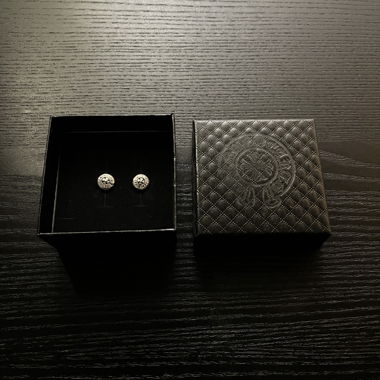 Silver Stud Earrings in Box