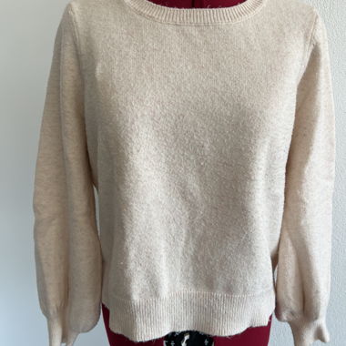 pull en tricot rose