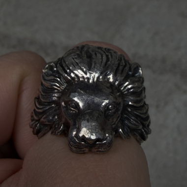 Lion Head Ring 925