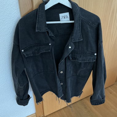 Zara Black Denim Jacket