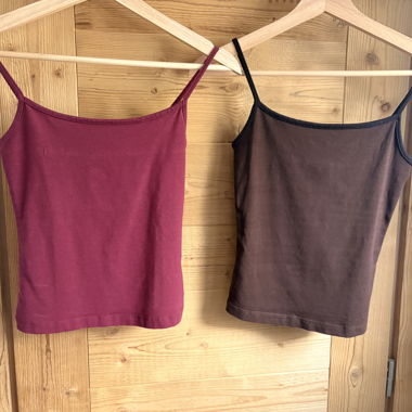 Confezione da 2 top a spalline Bershka