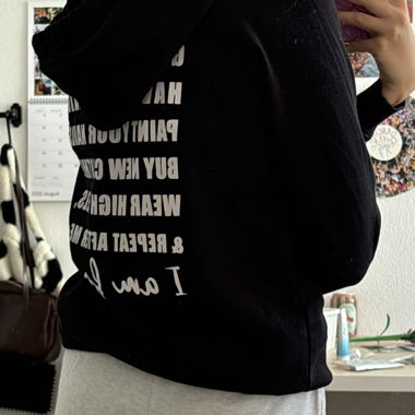 Schwarzer hoodie