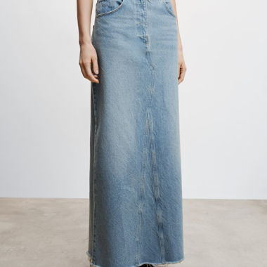 Jupe longue en jean