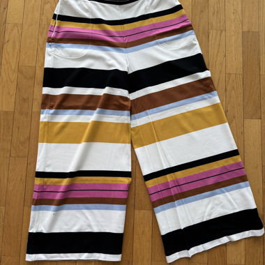 Marella Sport Striped Wide-Leg Trousers