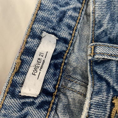 Denim Shorts with Fringes
