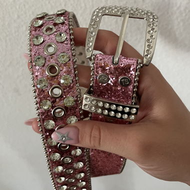 Pink Glitter Belt