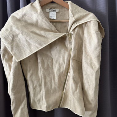 Chloé Vintage Leinenjacke (38)