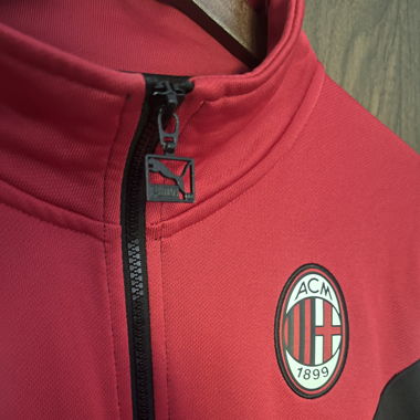AC MILAN PUMA TRACKJACKEG IN BLACK/RED