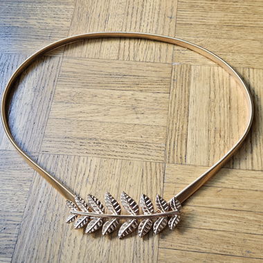 Gold metal leaf belt