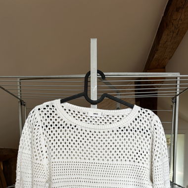 Top traforato in maglia Mango