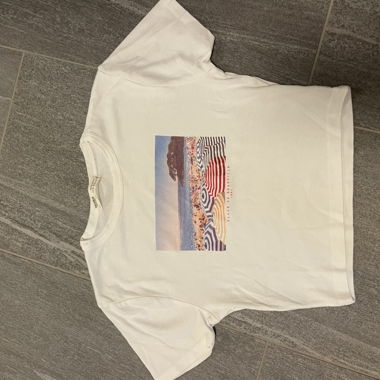 T-shirt blanc à imprimé