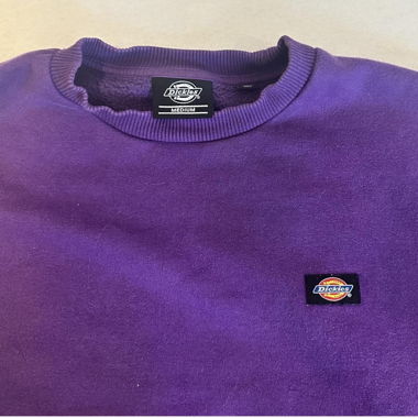dickies purple crewneck sweater