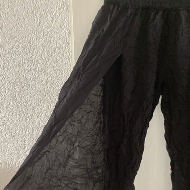 flared pants halb-offe