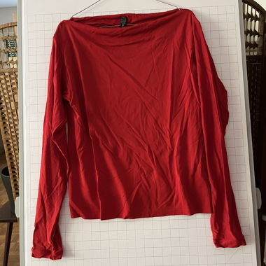 T-shirt manches longues rouge de Wolford Viscool L