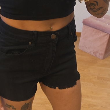 Shorts moulants noirs Gr. L de MetroBoutique