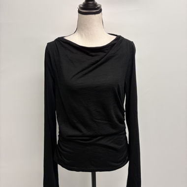 & Other Stories Black Long-Sleeve Shirt L Wool