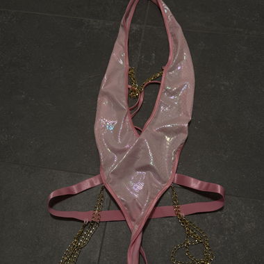 Schlangenmuster Top in Rosa