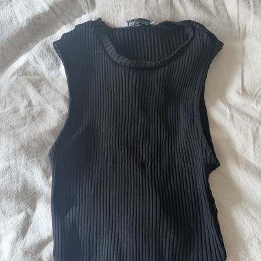 Top Zara nero a coste