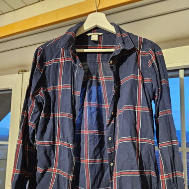 Kariertes Hemd Blau/Rot