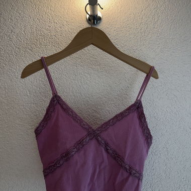 Rosa Spitzen-Top