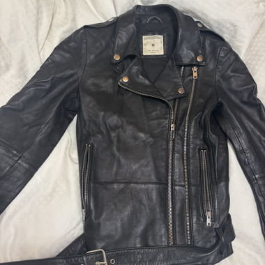 Sheepskin leather jacket