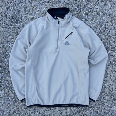 Vintage Adidas half zip fleece jacket