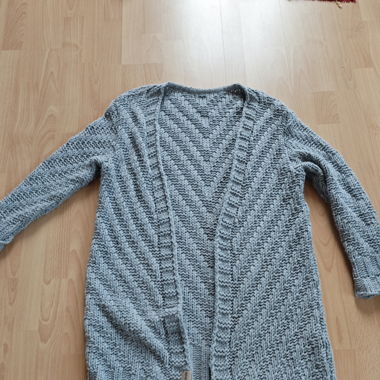 Grey Knit Cardigan