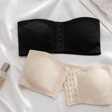 Zwei trägerlose BHs beige & schwarz - BRANDNEU!!